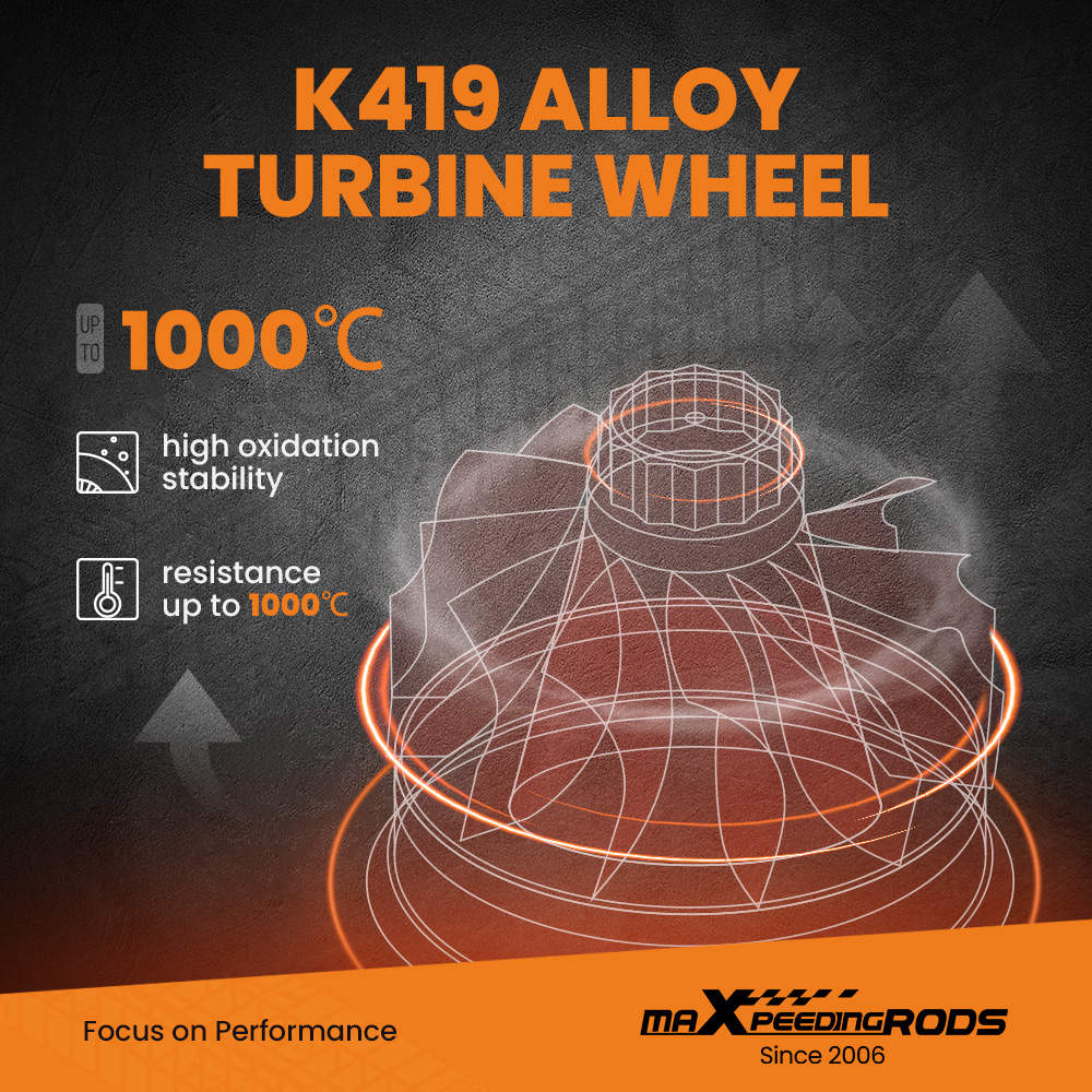 Billet Turbocharger turbine compatible para Audi A4 B4 A5 A6 Q5 2.0 TFSI 180HP 06H145702G